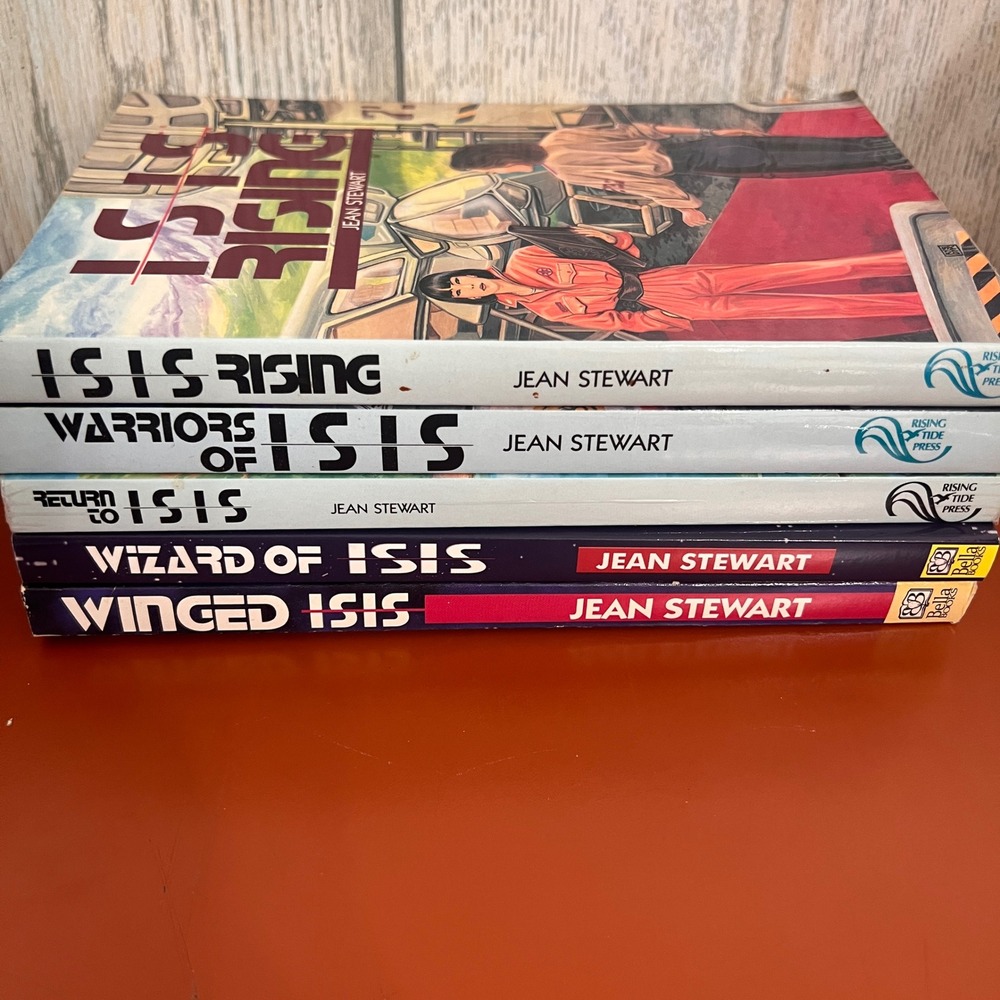 Jean Stewart Isis Series 5 Book Lot Return Rising Warriors Wizard Winged Isis
